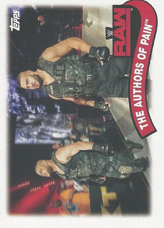 WWE Topps Heritage 2018 The Authors of Pain TT-15 trading card PW Catalog