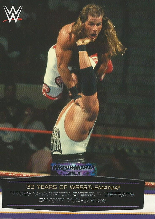 WWE Topps Road to Wrestlemania 2014 Diesel vs Shawn Michaels 22 of 60 trading card PW Catalog