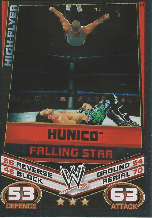 WWE Topps Slam Attax Rebellion 2012 Hunico #22