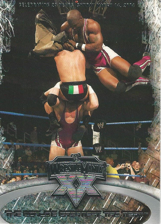 WWE Fleer Wrestlemania XX 2004 Shelton Benjamin and Charlie Haas #22