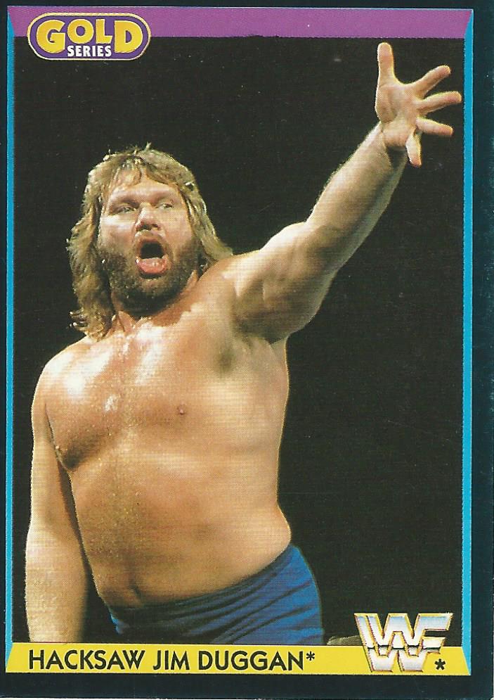 WWF Merlin Gold Series 1 1992 Hacksaw Jim Duggan #22
