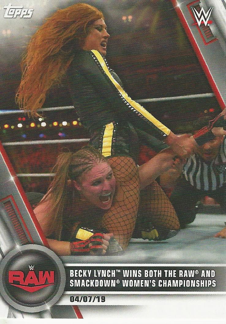 WWE Topps Women Division 2020 Becky Lynch #22