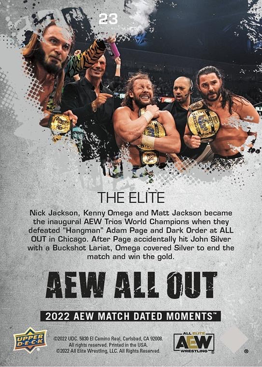 The Elite – Nick Jackson, Kenny Omega and Matt Jackson Defeat “Hangman” Adam Page, Alex Reynolds and John Silver to Claim AEW World Trios Championship