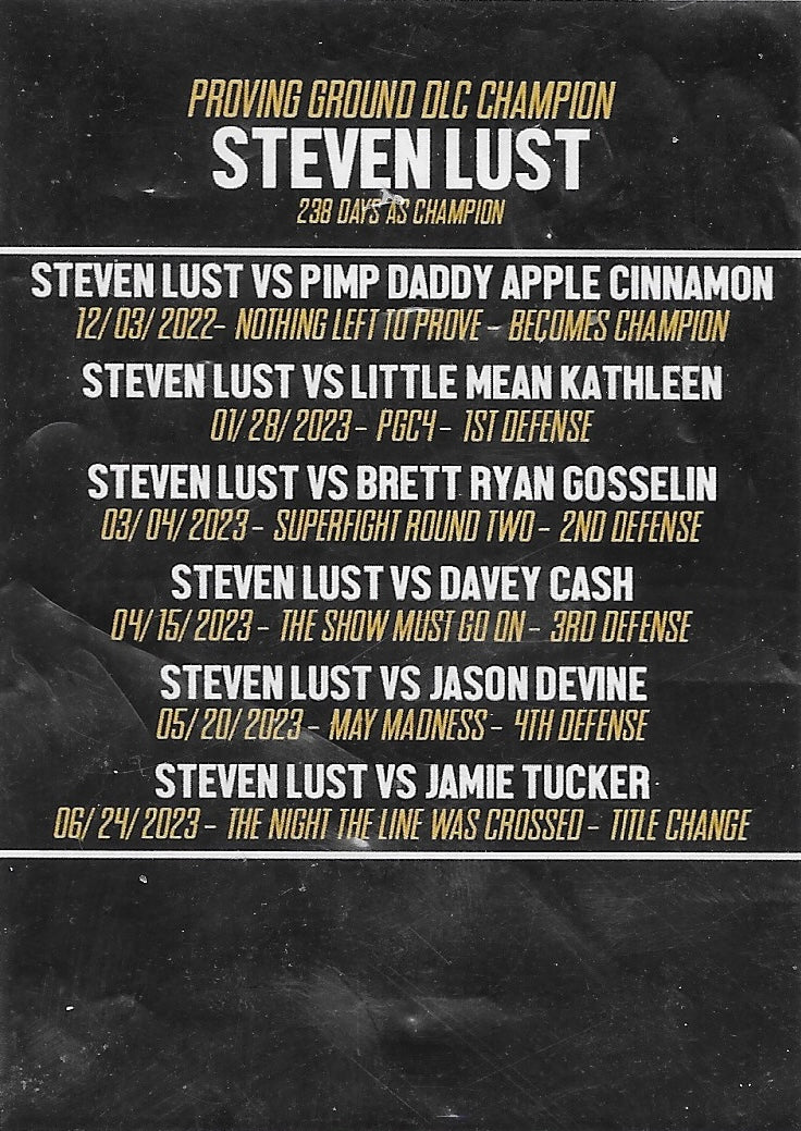 Proving Ground DLC Champion Steven Lust