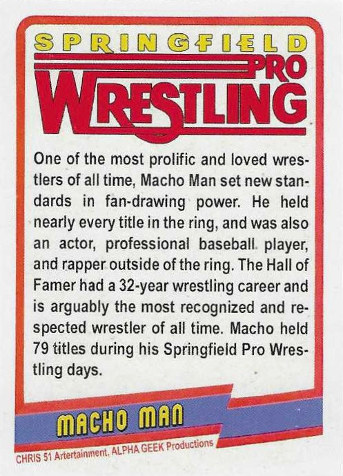 Macho Man – USA trading card PW Catalog