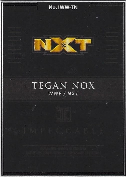Tegan NOX – WWE / NXT trading card PW Catalog