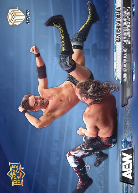 Kazuchika Okada – Kazuchika Okada Claims the AEW Unified Championship With Win Over Kenny Omega trading card PW Catalog