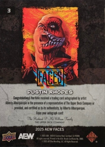 Dustin Rhodes trading card PWcatalog