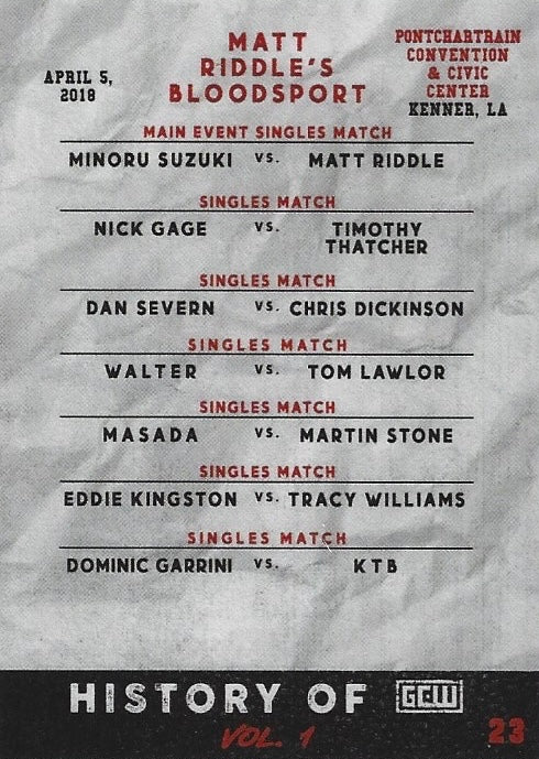 Matt Riddle’s Bloodsport