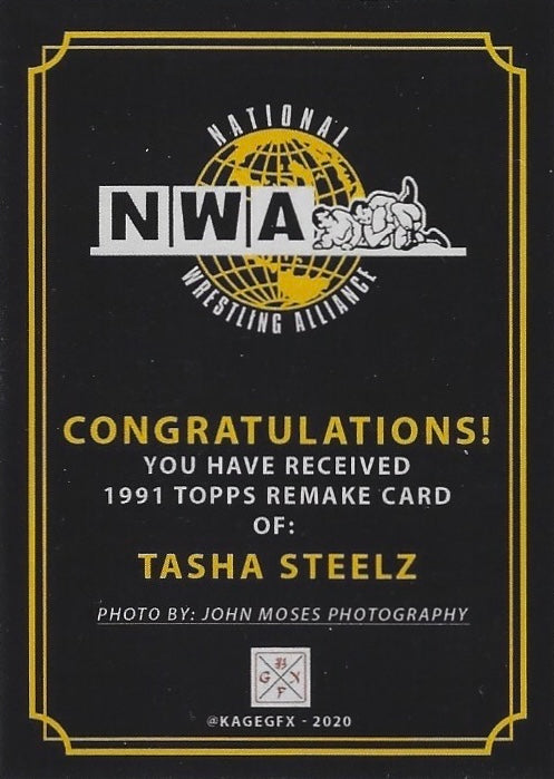 Tasha Steelz trading card PW Catalog