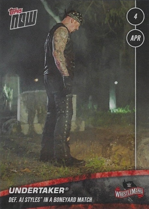 Undertaker DEF. AJ Styles in a Boneyard Match