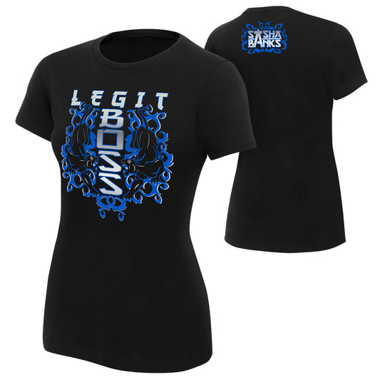 Sasha Banks "The Legit Boss" Women's Authentic T-Shirt T-Shirt PW Catalog