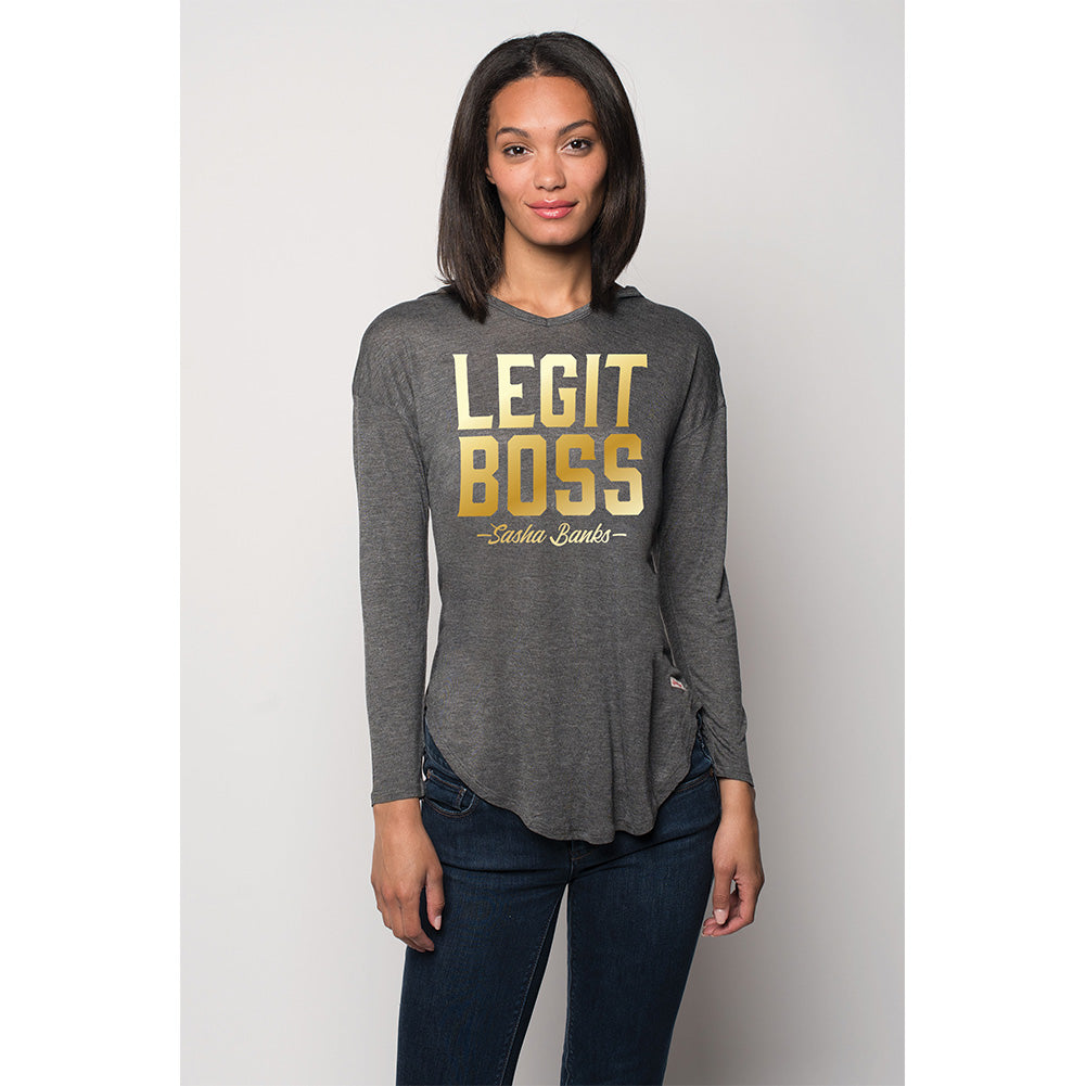 Sasha Banks "The Legit Boss" Sportiqe Women's Sweatshirt