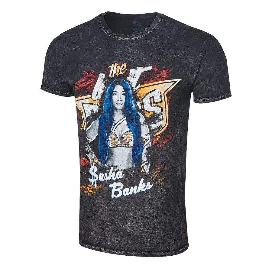 Sasha Banks "Legit Boss" Mineral Wash T-Shirt T-Shirt PW Catalog