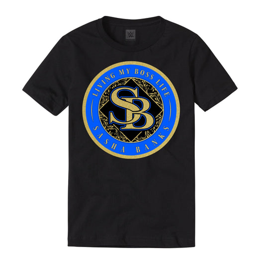 Sasha Banks "Living My Boss Life" Authentic T-Shirt T-Shirt PWcatalog