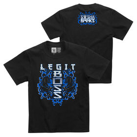 Sasha Banks "The Legit Boss" Youth Authentic T-Shirt T-Shirt PW Catalog