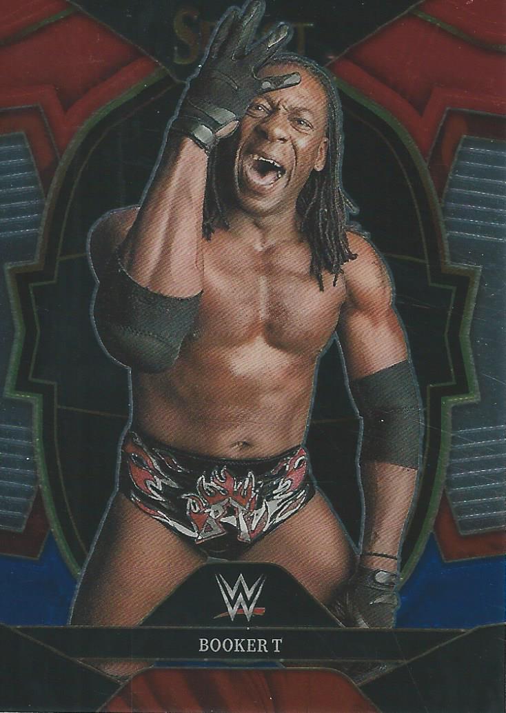 WWE Panini Select 2023 Red/Silver/Blue Booker T #77