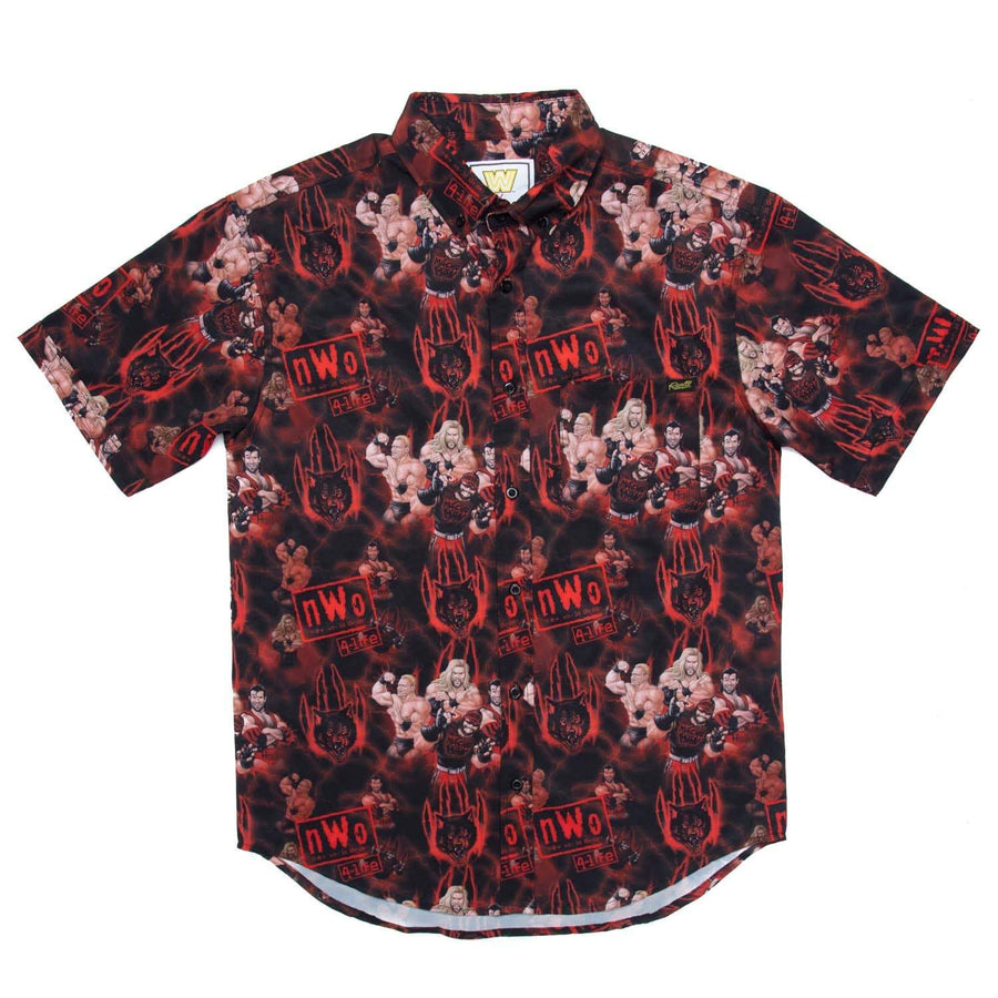 nWo Wolfpac RSVLTS Button Down Shirt Shirt PWcatalog