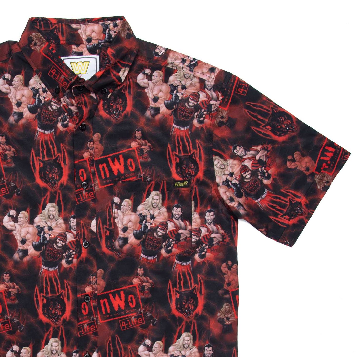 nWo Wolfpac RSVLTS Button Down Shirt