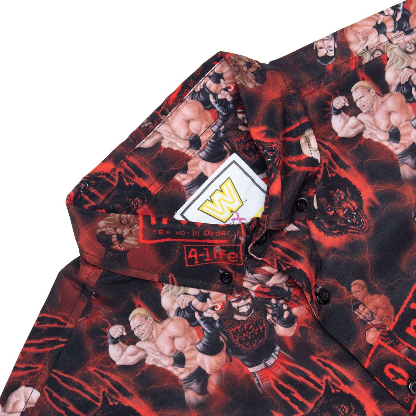 nWo Wolfpac RSVLTS Button Down Shirt