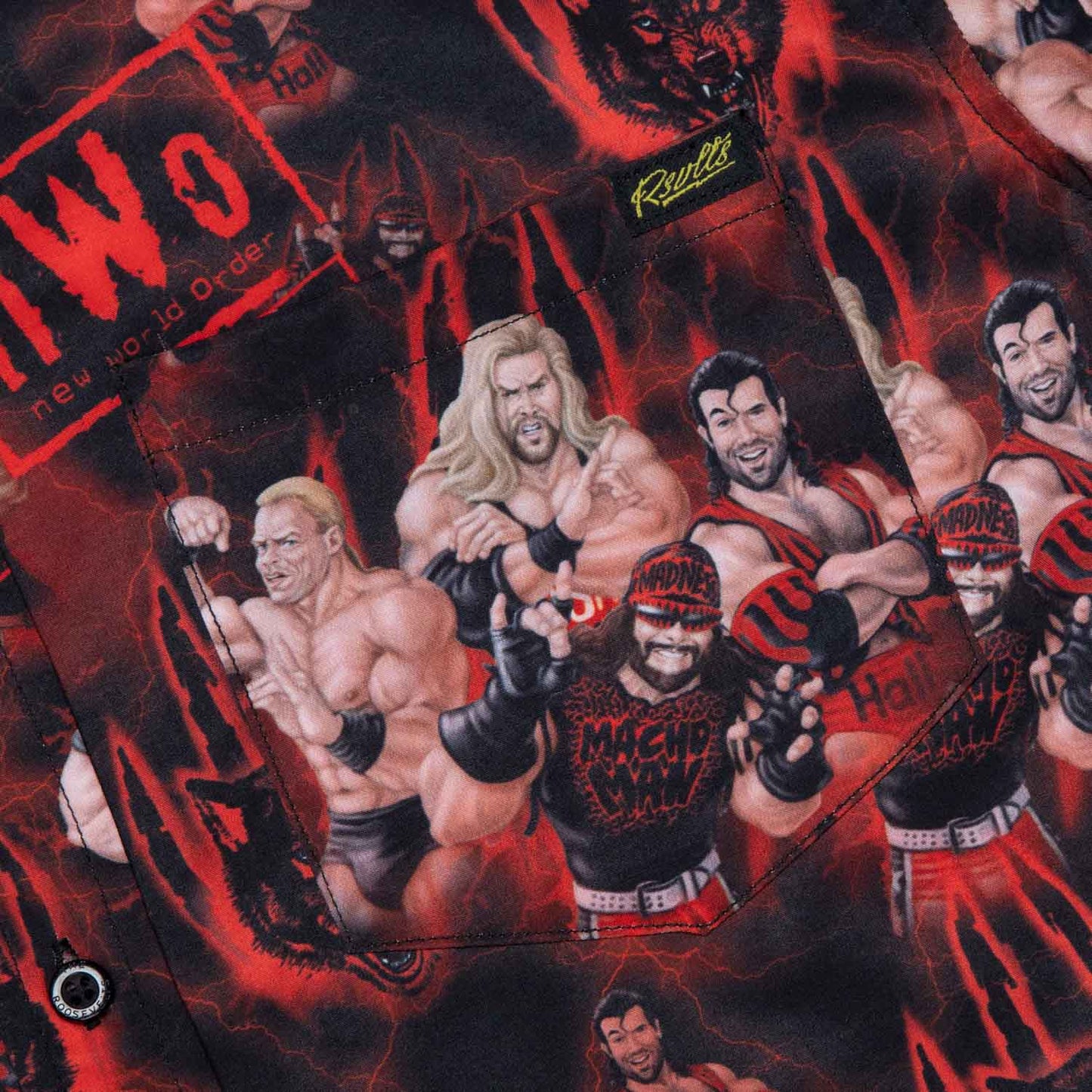 nWo Wolfpac RSVLTS Button Down Shirt