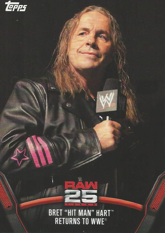WWE Topps Then Now Forever 2018 Bret Hart Raw-31 trading card PW Catalog