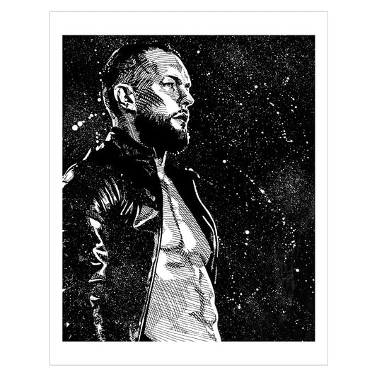 Finn Bálor 11 x 14 Rob Schamberger Art Print Wall art PW Catalog