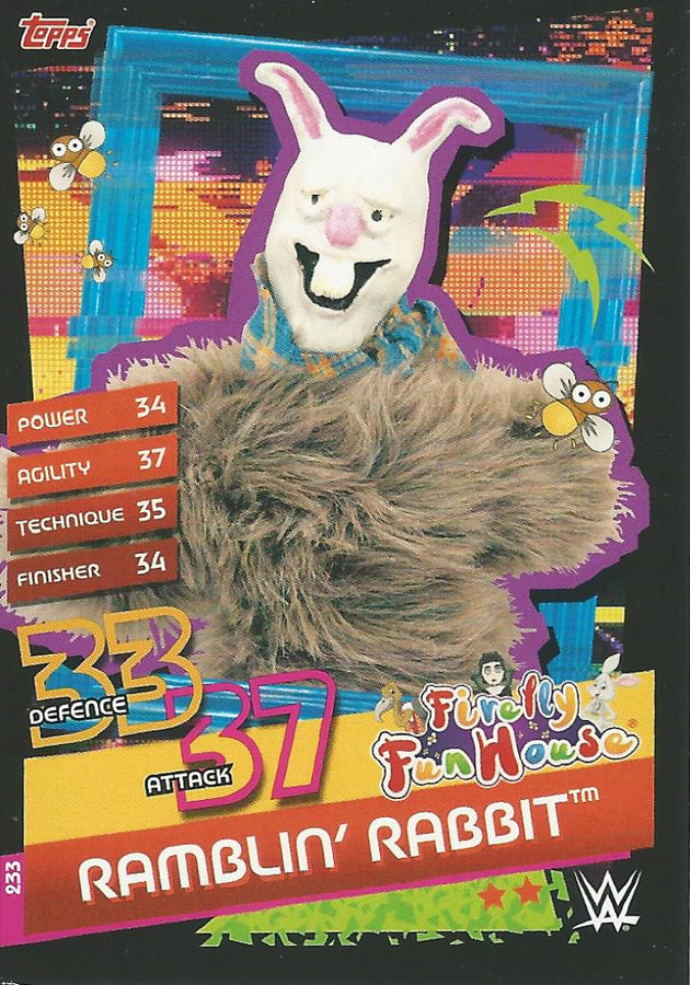 WWE Topps Slam Attax Reloaded 2020 Ramblin Rabbit #233