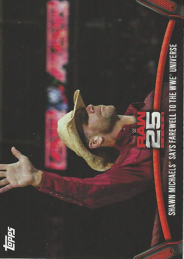 WWE Topps Then Now Forever 2018 Shawn Michaels Raw-32 trading card PW Catalog