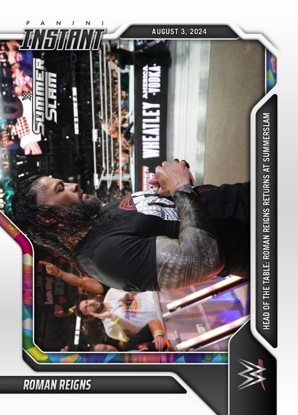 Roman Reigns – Head of the Table: Roman Reigns Returns at Summerslam trading card PW Catalog