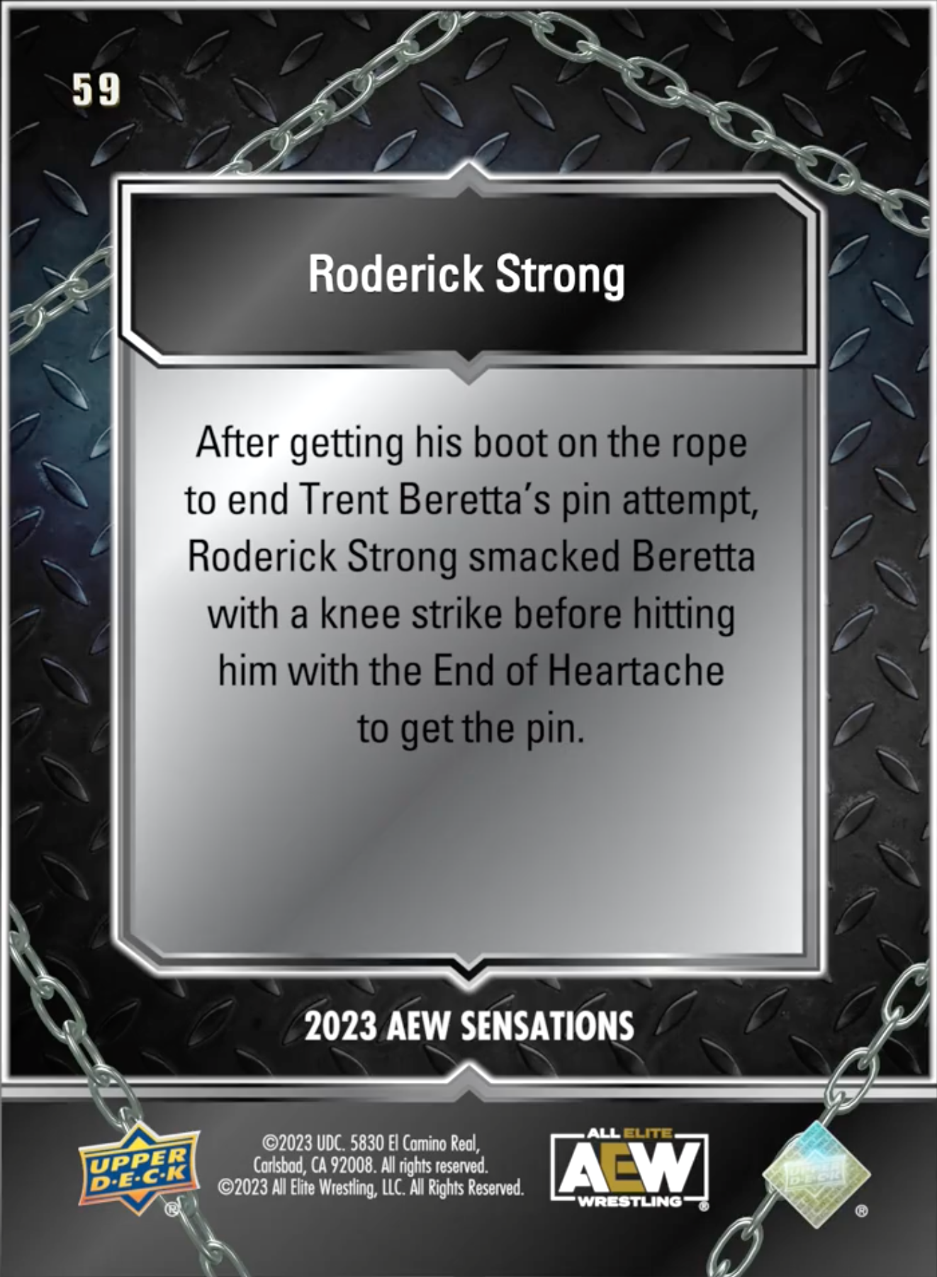 9/6/23 – Roderick Strong – Roderick Strong Advances in Grand Slam World Title Eliminator Tournament