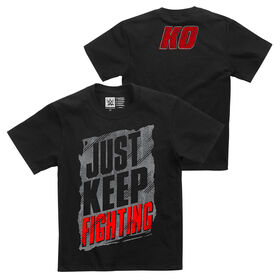 Kevin Owens "Just Keep Fighting" Youth Authentic T-Shirt