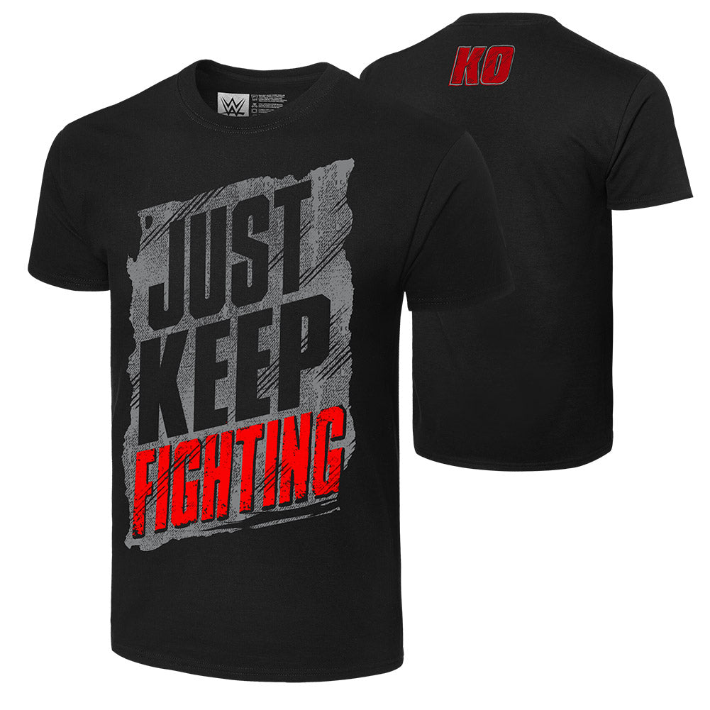 Kevin Owens "Just Keep Fighting" Authentic T-Shirt T-Shirt PW Catalog
