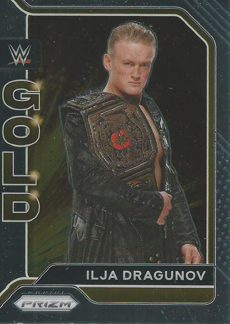 WWE Panini Prizm 2022 Gold Ilja Dragunov #17