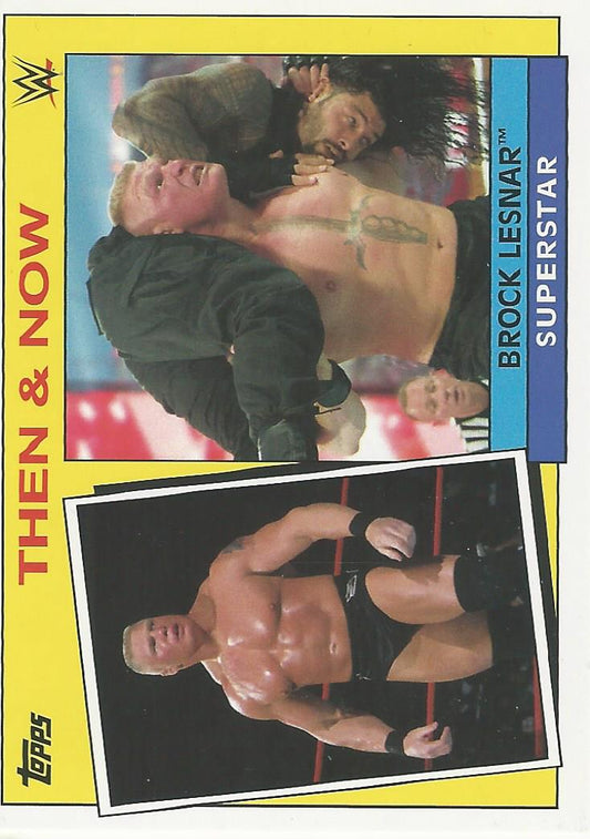 WWE Topps Heritage 2015 Brock Lesnar 4 of 30 trading card PW Catalog