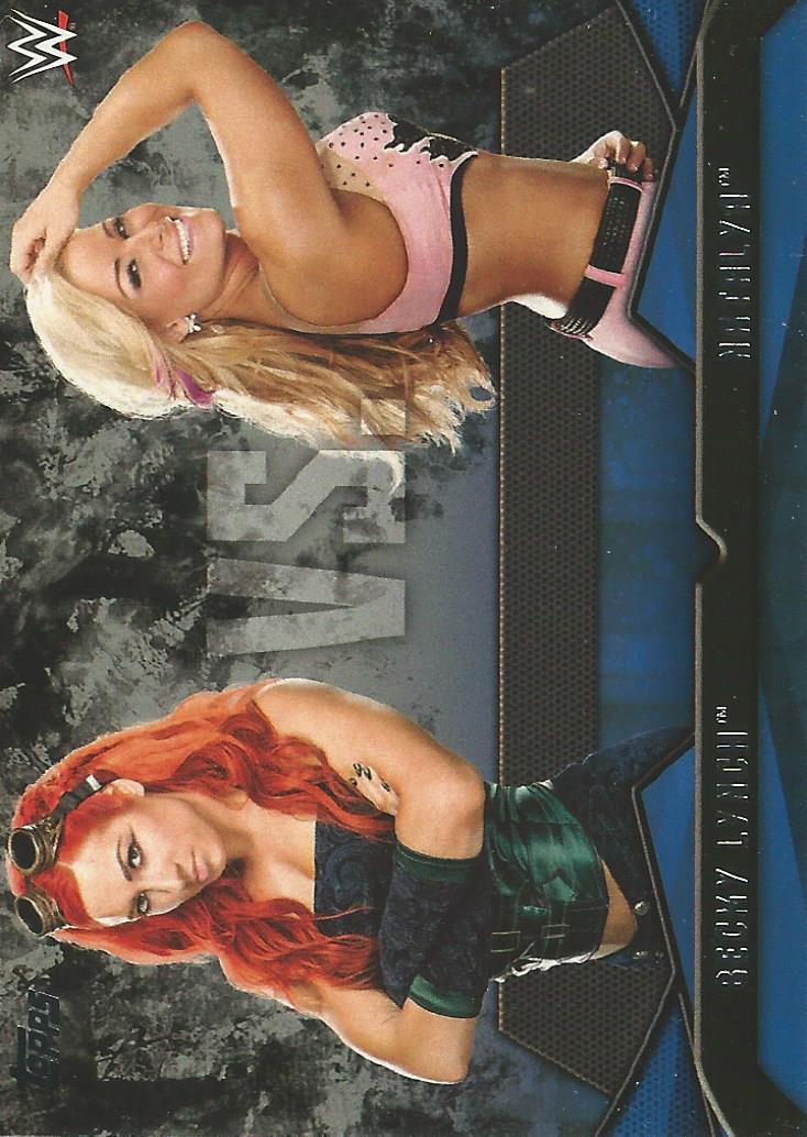 WWE Topps Then Now Forever 2016 Becky Lynch vs Natalya #14