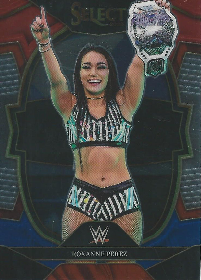 WWE Panini Select 2023 Red/Silver/Blue Roxanne Perez #85