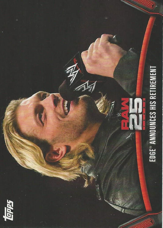WWE Topps Then Now Forever 2018 Edge Raw-36 trading card PW Catalog