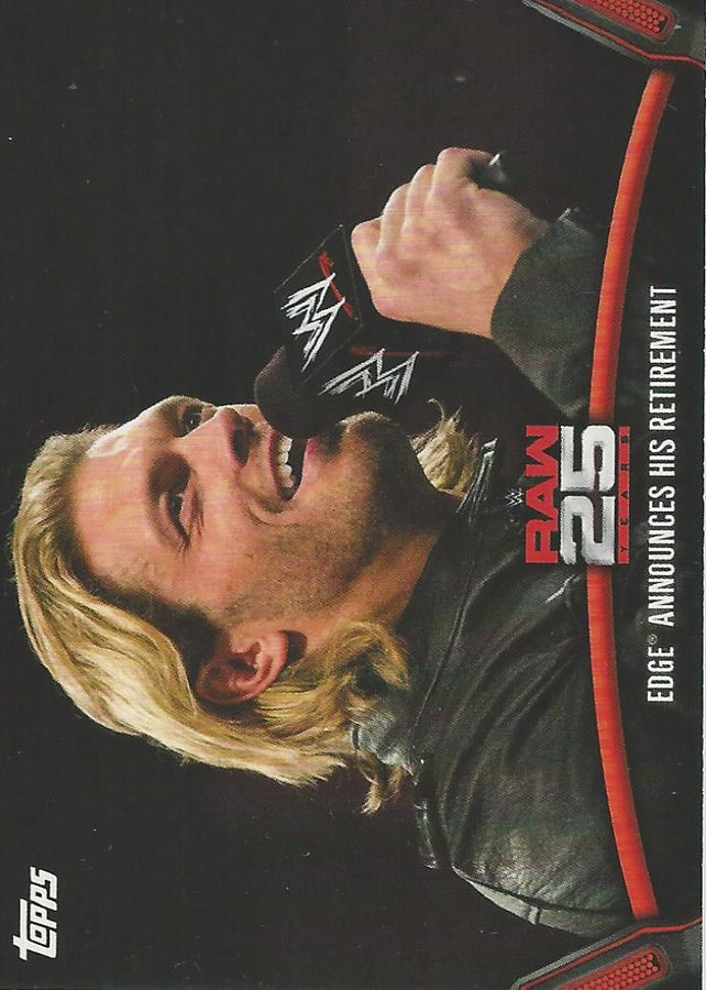WWE Topps Then Now Forever 2018 Edge Raw-36 trading card PW Catalog