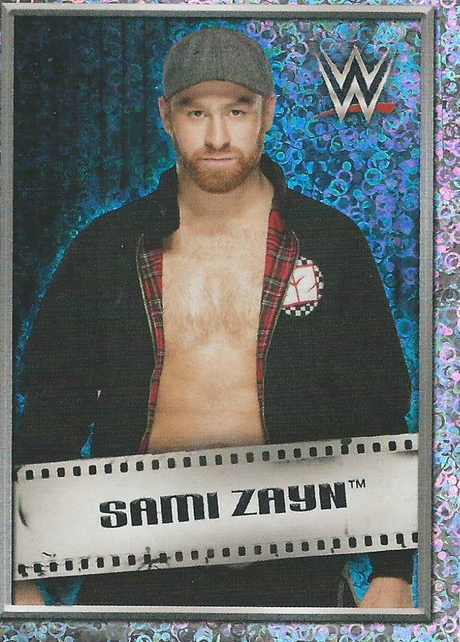 WWE Topps 2018 Stickers Sami Zayn Foil #236
