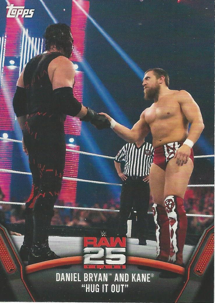WWE Topps Then Now Forever 2018 Daniel Bryan and Kane Raw-37 trading card PW Catalog