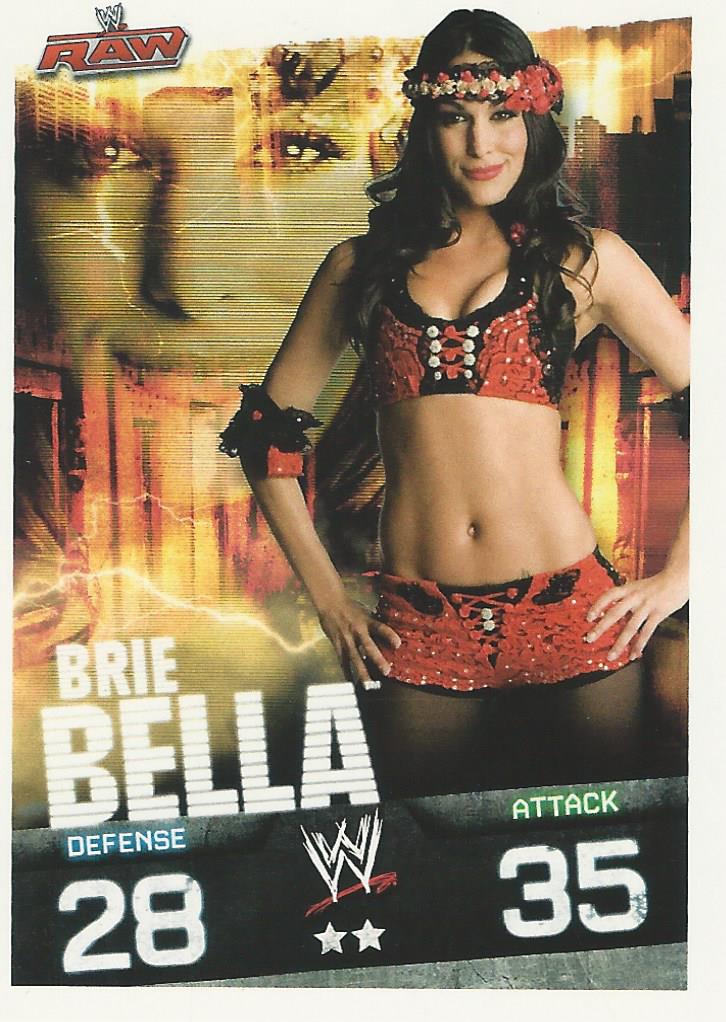 WWE Topps Slam Attax Evolution 2010 Brie Bella US Variant trading card PW Catalog