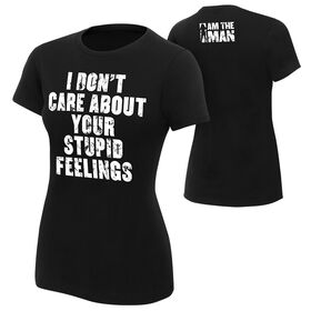 Becky Lynch "I Don't Care About Your Feelings" Women's Authentic T-Shirt T-Shirt PW Catalog