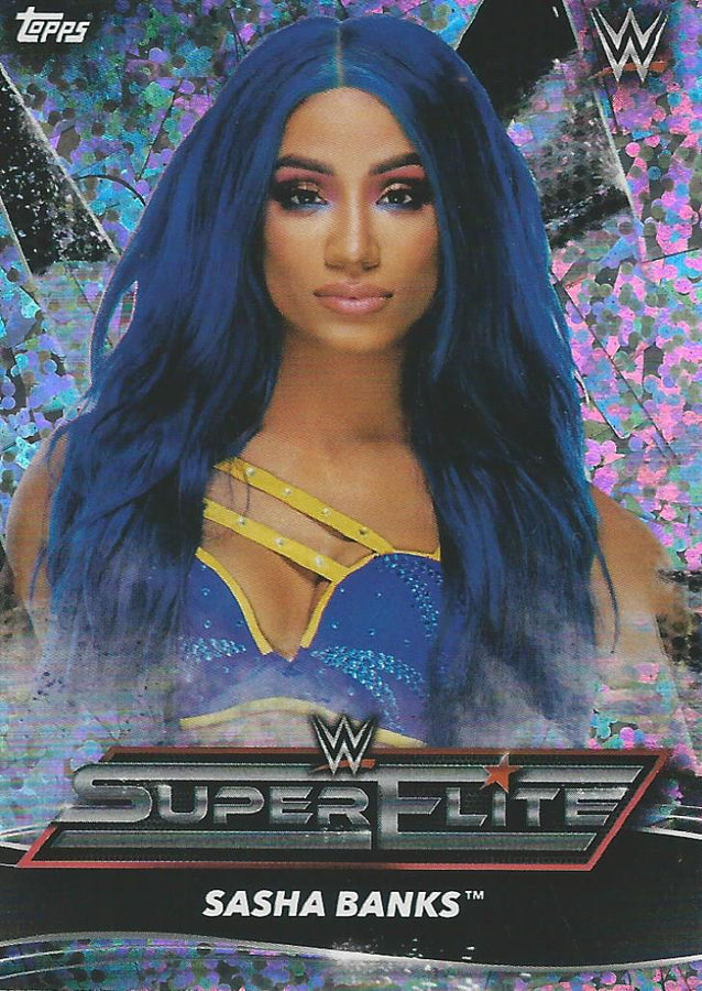 Topps WWE Superstars 2021 Sasha Banks SE13 trading card PW Catalog