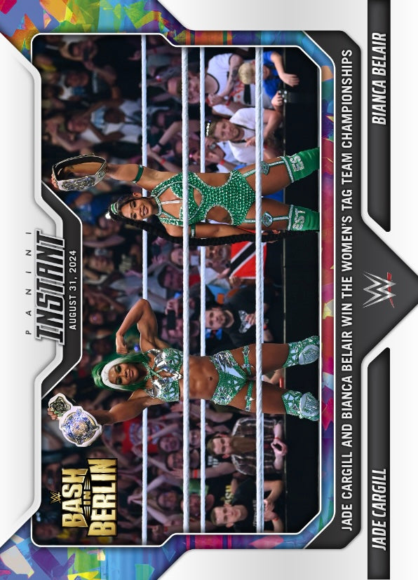 Jade Cargill / Bianca Belair – Jade Cargill and Bianca Belair Win the Women’s TAG Team Championships trading card PW Catalog