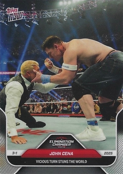 John Cena Vicious Turn Stuns the World trading card PW Catalog