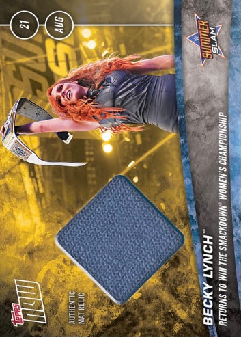 Becky Lynch Returns to Win the Smackdown Women’s Championship trading card PW Catalog