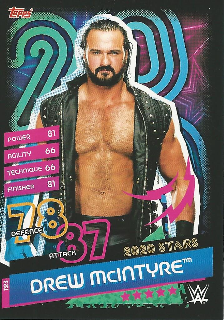 WWE Topps Slam Attax Reloaded 2020 Drew McIntyre T23 trading card PW Catalog