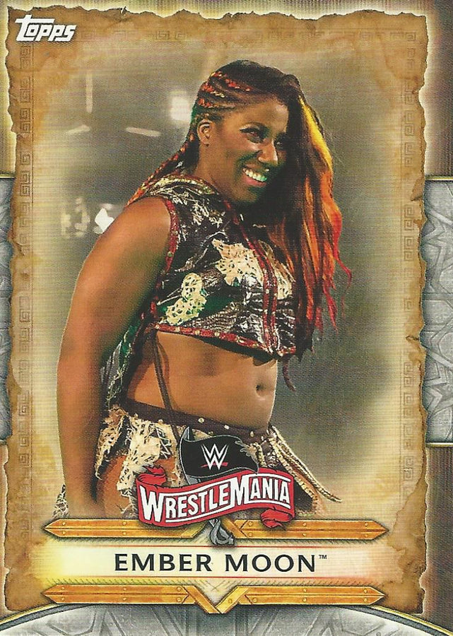 WWE Topps Road to Wrestlemania 2020 Ember Moon WM-23 trading card PW Catalog