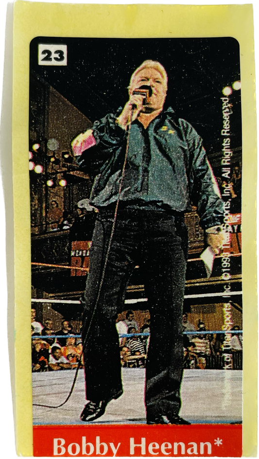 WWF Dunkin Bubble Gum Stickers (1993) #23 Bobby Heenan